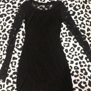 Black lace dress